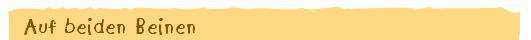 Auf beiden Beinen